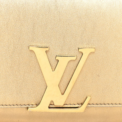 Louis Vuitton Calfskin Neo Sobe Louise EW Clutch Gold 9 of 12