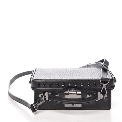 MCM Visetos Small Berlin Crossbody Black 8 of 10
