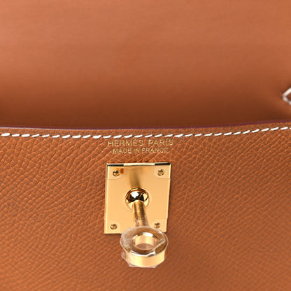 Hermes Epsom Mini Kelly Sellier 20 Gold 6 of 11