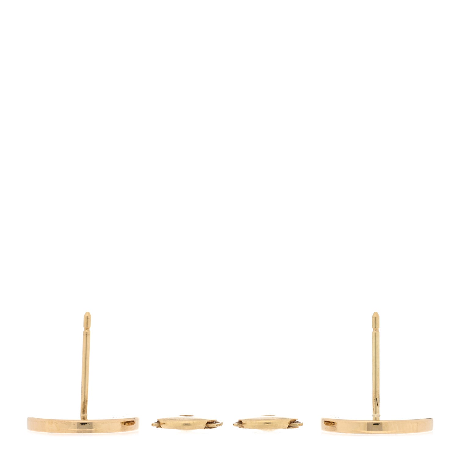 Bulgari 18K Yellow Gold Black Onyx BVLGARI BVLGARI Stud Earrings 3 of 4