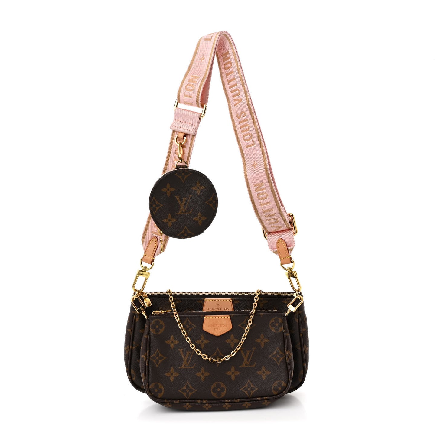 Monogram Multi Pochette Accessories Rose Clair