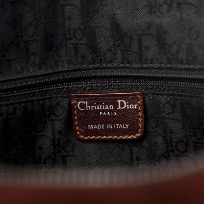 Christian Dior Suede Gaucho Double Saddle Bag Burgundy 5 of 8
