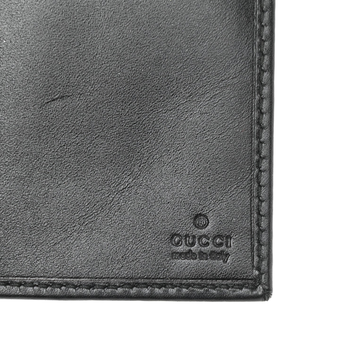 Gucci Imprime Monogram GG Pierce Chain Clutch Wallet Black 6 of 9