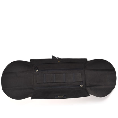 Chanel Grosgrain Quilted Jewelry Roll Case 5 of 10