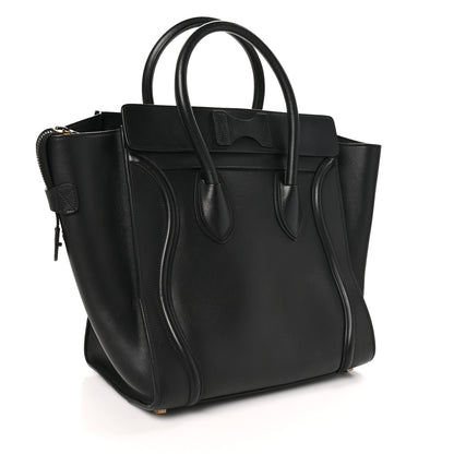 Celine Smooth Calfskin Mini Luggage Black 3 of 10