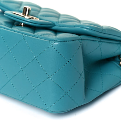 Chanel Lambskin Quilted Mini Square Flap Green 10 of 11