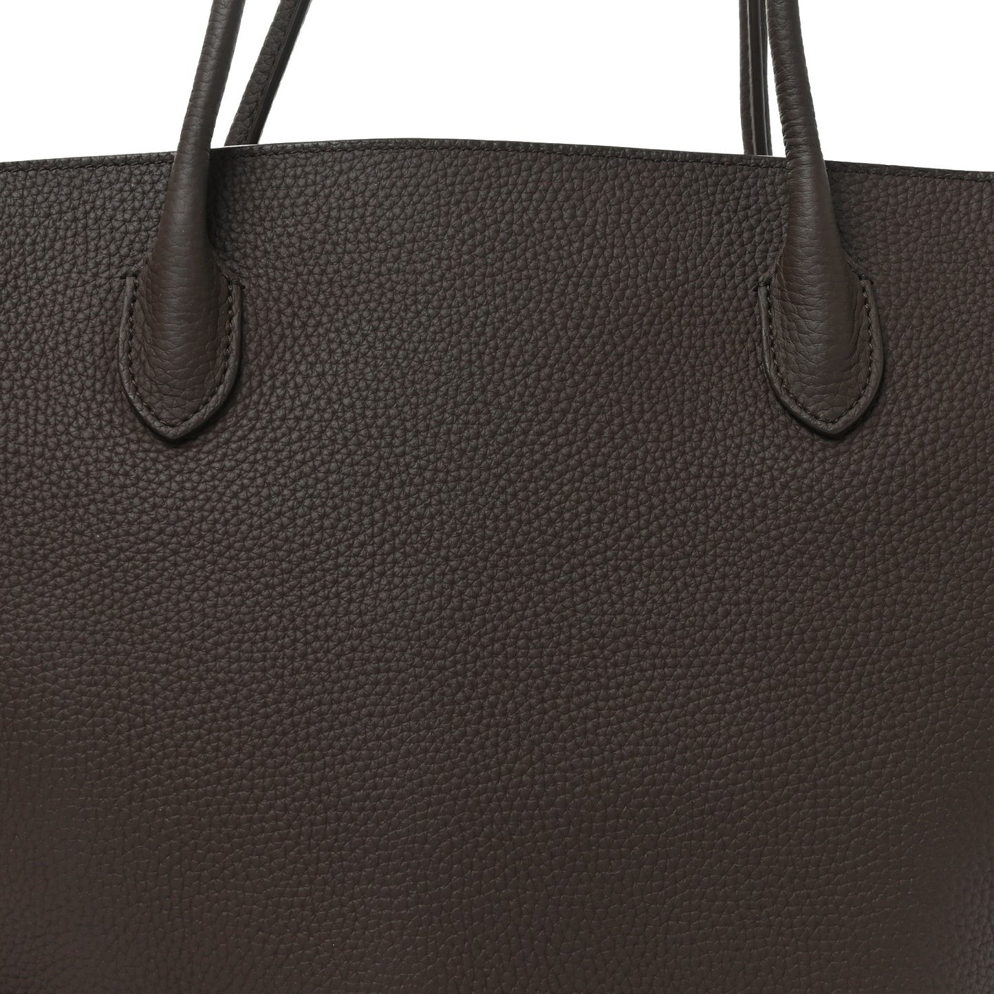 Matte Grained Calfskin Marlo 17 Deep Brown