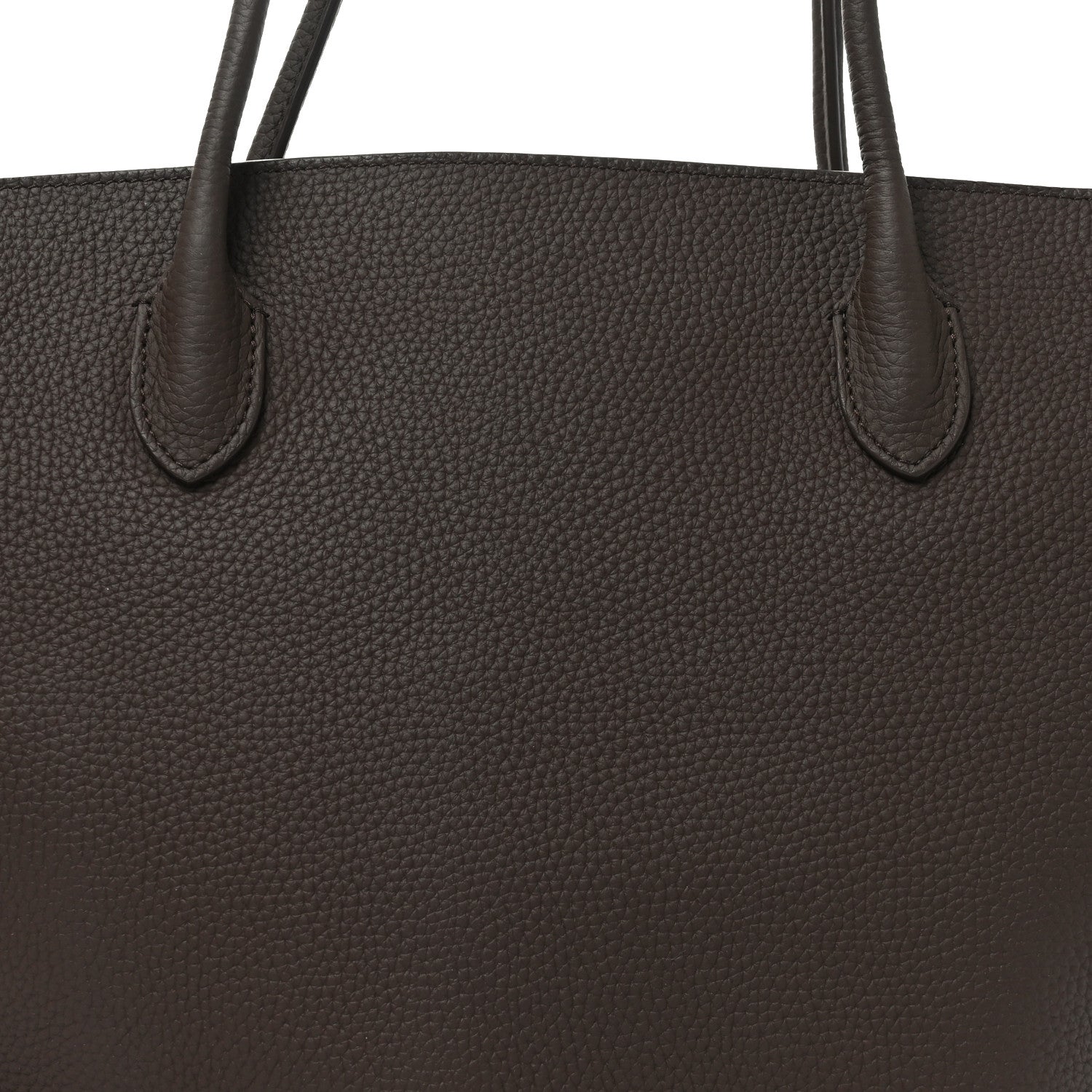 The Row Matte Grained Calfskin Marlo 17 Deep Brown 6 of 8