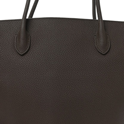 The Row Matte Grained Calfskin Marlo 17 Deep Brown 6 of 8