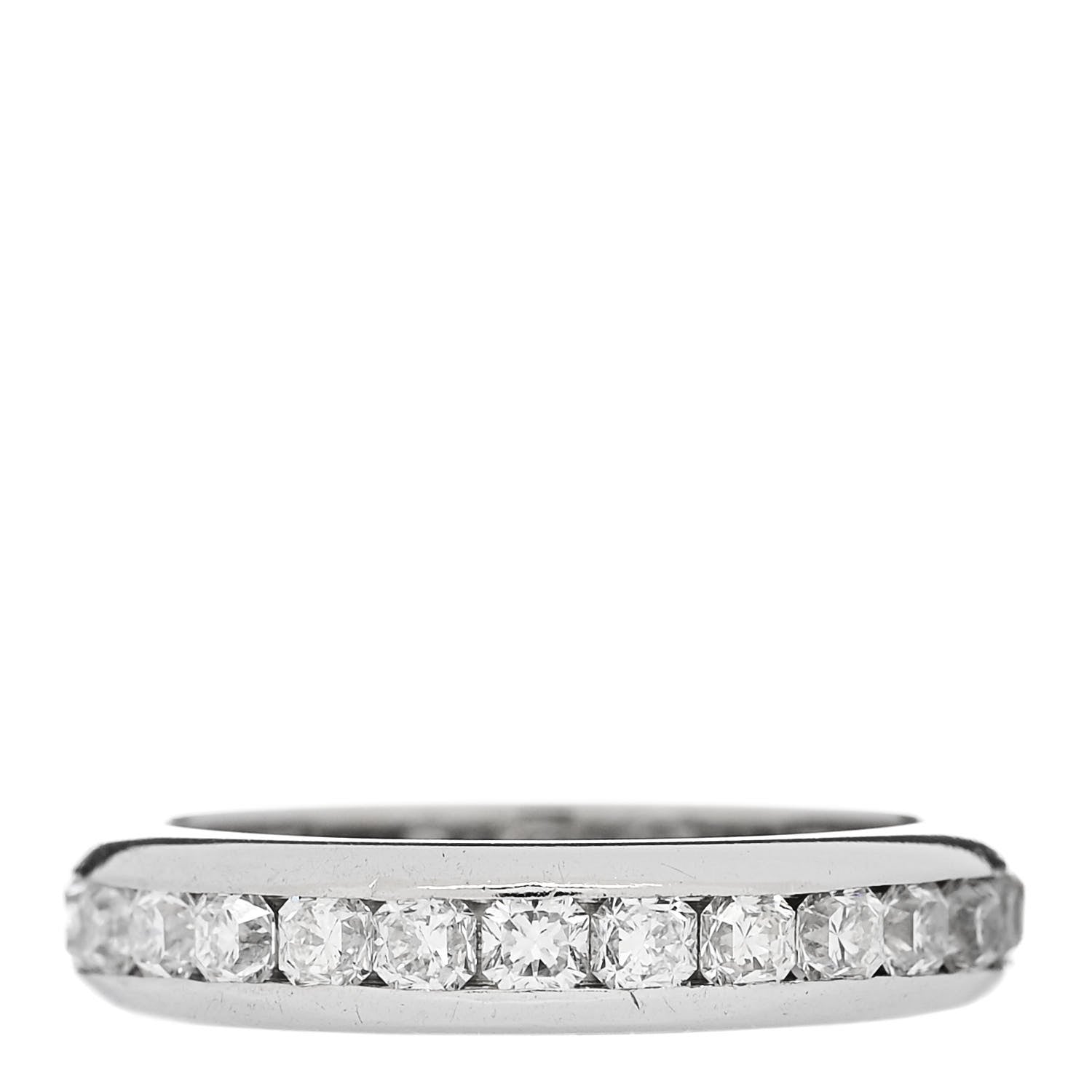 Tiffany Platinum Diamond Lucida Eternity Band Ring 50 5.5 3 of 6