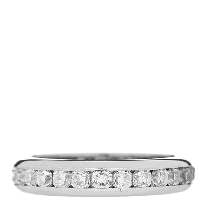 Tiffany Platinum Diamond Lucida Eternity Band Ring 50 5.5 3 of 6
