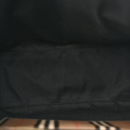 Burberry E-Canvas Stripe Book Tote Tan Archive Beige 5 of 9