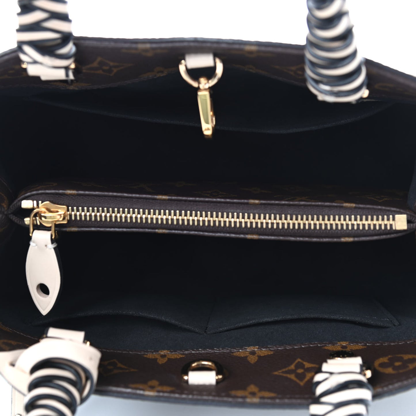 Monogram Braided Montaigne BB Creme Beige