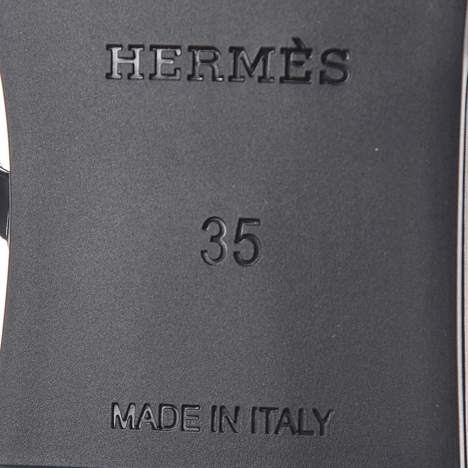 Hermes Rubber Chaine d'Ancre Rivage Sandals 35 Black 6 of 7