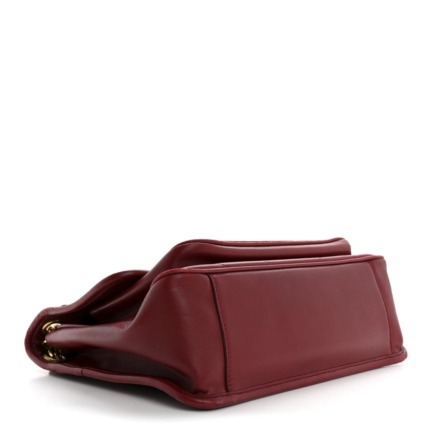 Saint Laurent Lambskin Matelasse Monogram Medium Niki Chain Satchel Red 4 of 16