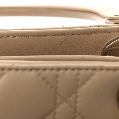 Christian Dior Lambskin Cannage Large Lady Dior Beige 11 of 13