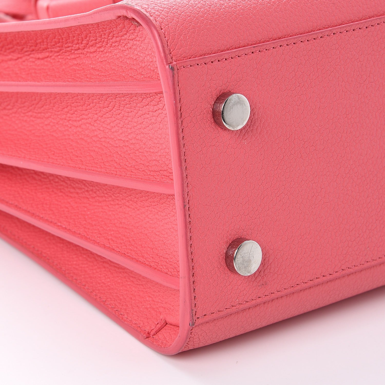 Saint Laurent Grained Calfskin Baby Sac De Jour Rose Clair 12 of 14