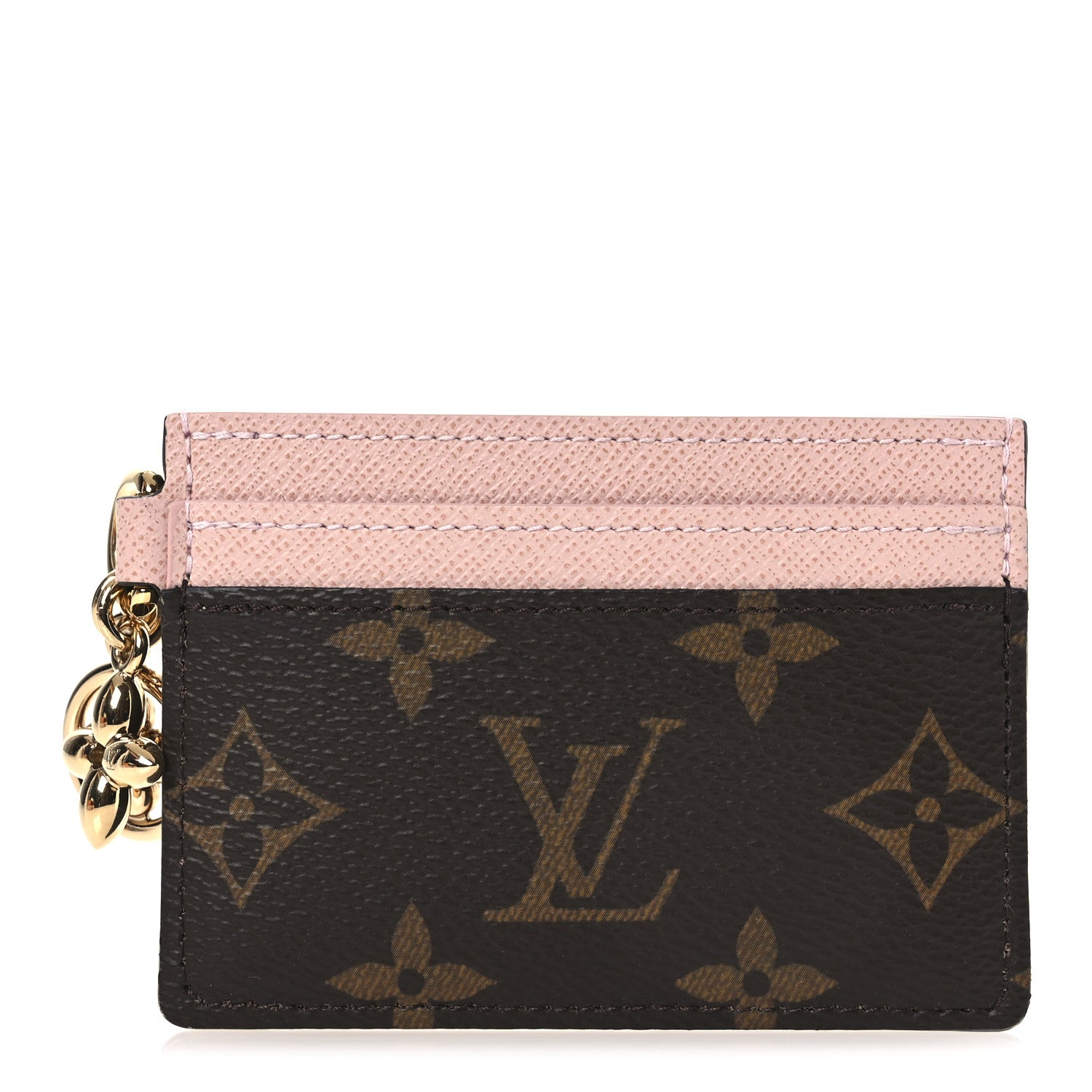 Louis Vuitton Monogram LV Charms Card Holder Rose Ballerine 1 of 7