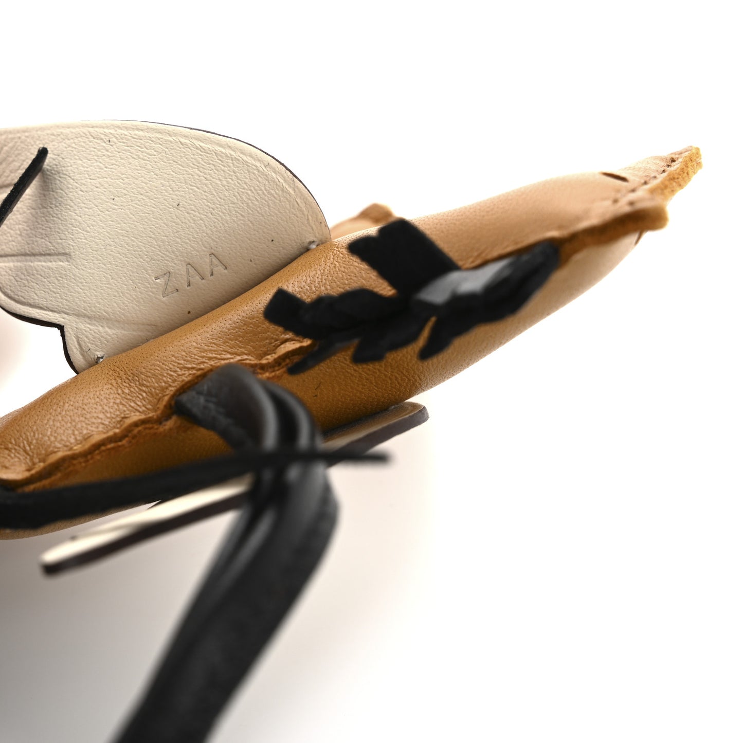 Milo Lambskin Grigri Rodeo Pegase Horse Bag Charm PM Sesame Black Nata