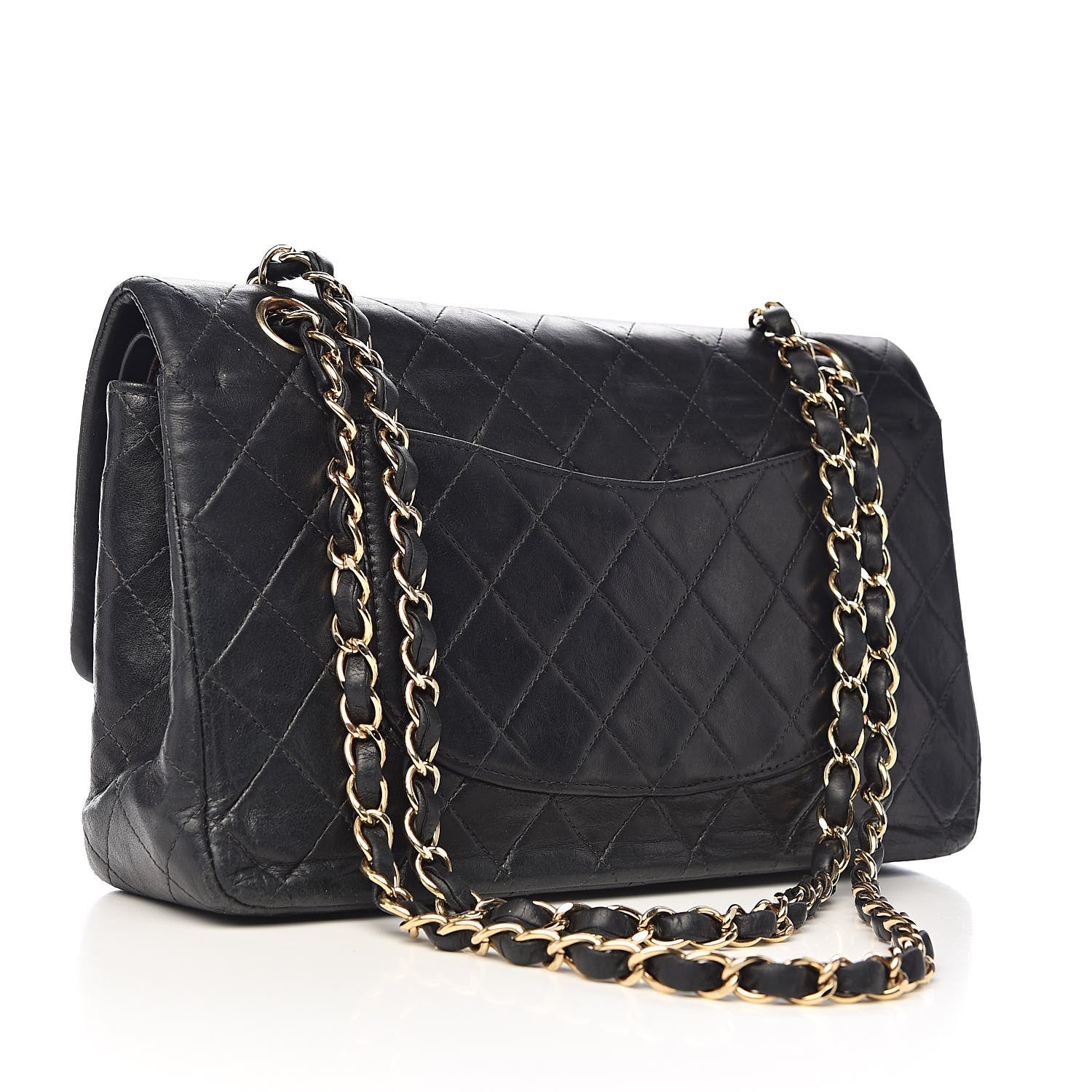 Chanel Lambskin Quilted Medium Double Flap Black 3 of 26