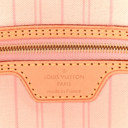 Louis Vuitton Damier Azur Neo Neverfull MM Rose Ballerine 6 of 9