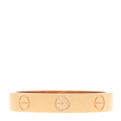 Cartier 18K Yellow Gold 3.5mm LOVE Wedding Band Ring 56 7.5 3 of 5