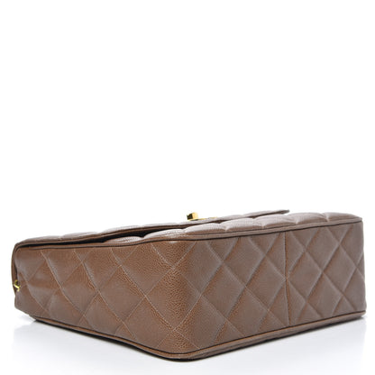Chanel Caviar Jumbo Single Flap Brown 4 of 14