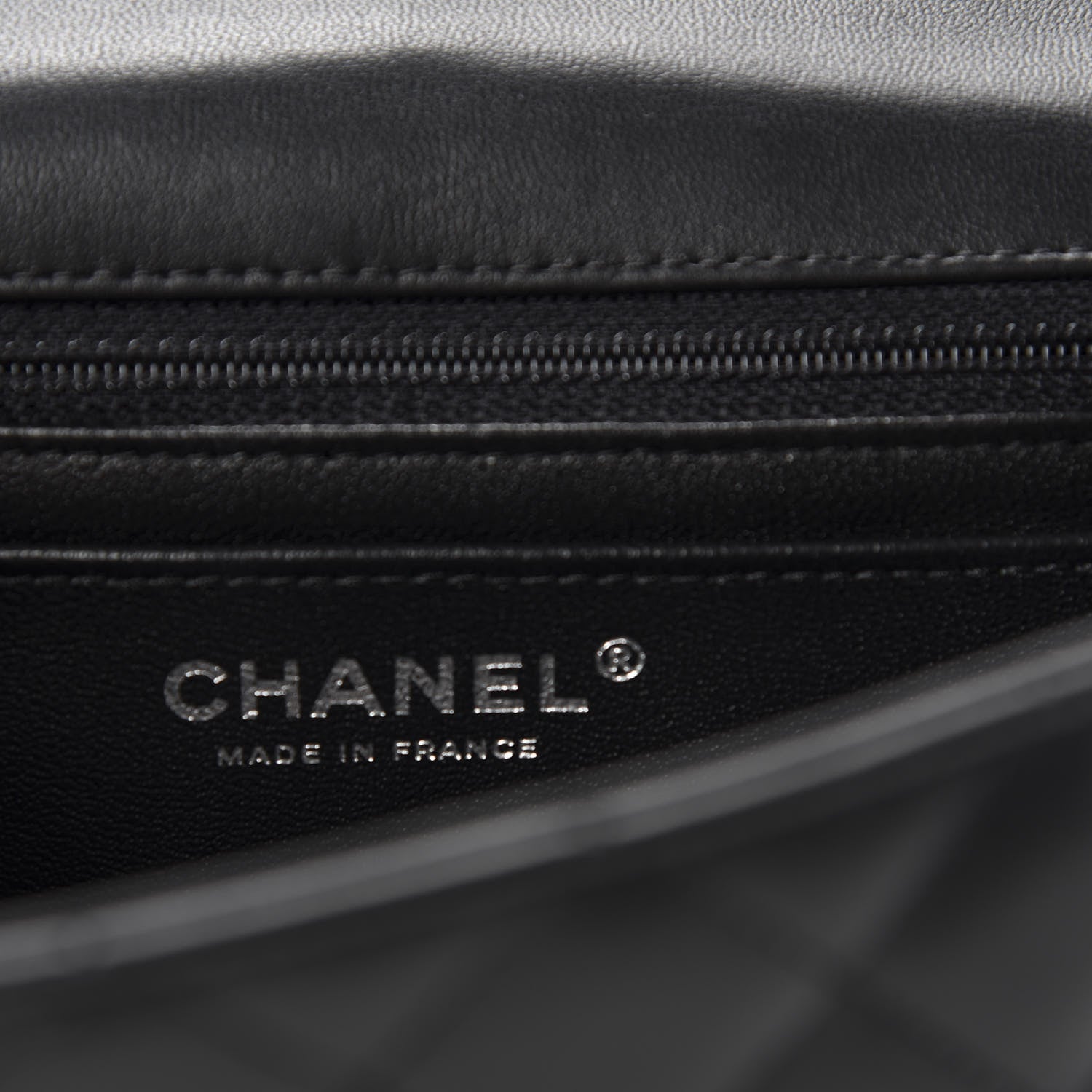 Chanel Lambskin Quilted Mini Rectangular Flap Black 8 of 10