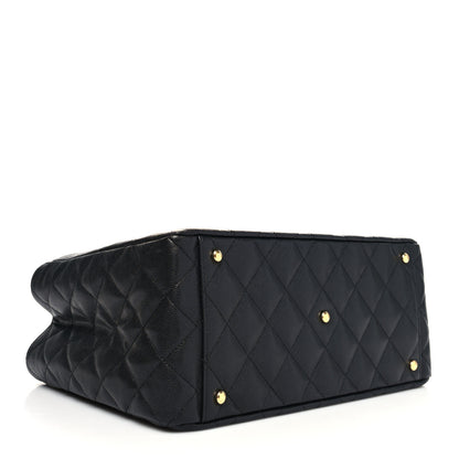 Chanel Caviar Quilted Small Shopping Tote Black 4 of 14