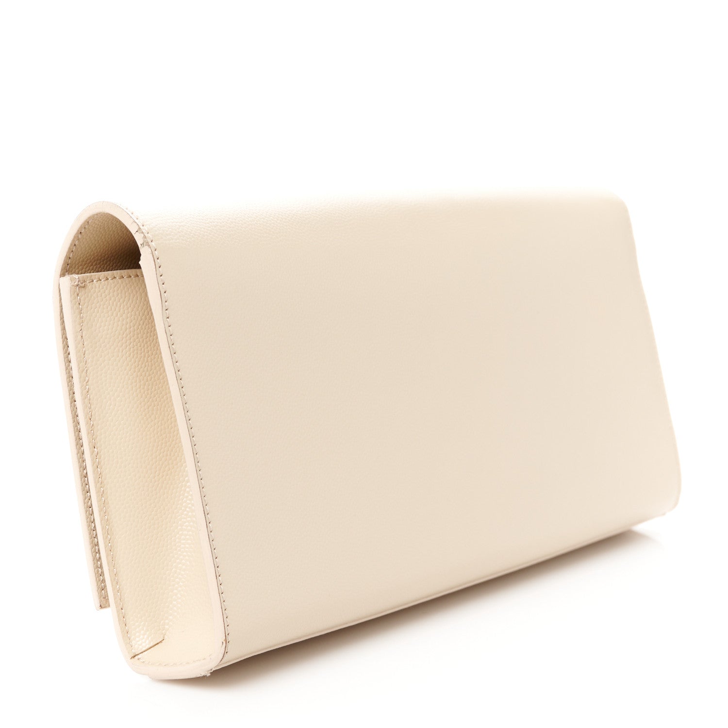 Saint Laurent Grain De Poudre Classic Monogram Cassandre Clutch Nude Powder 3 of 13