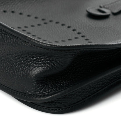 Hermes Taurillon Clemence Evelyne III PM Black 10 of 11