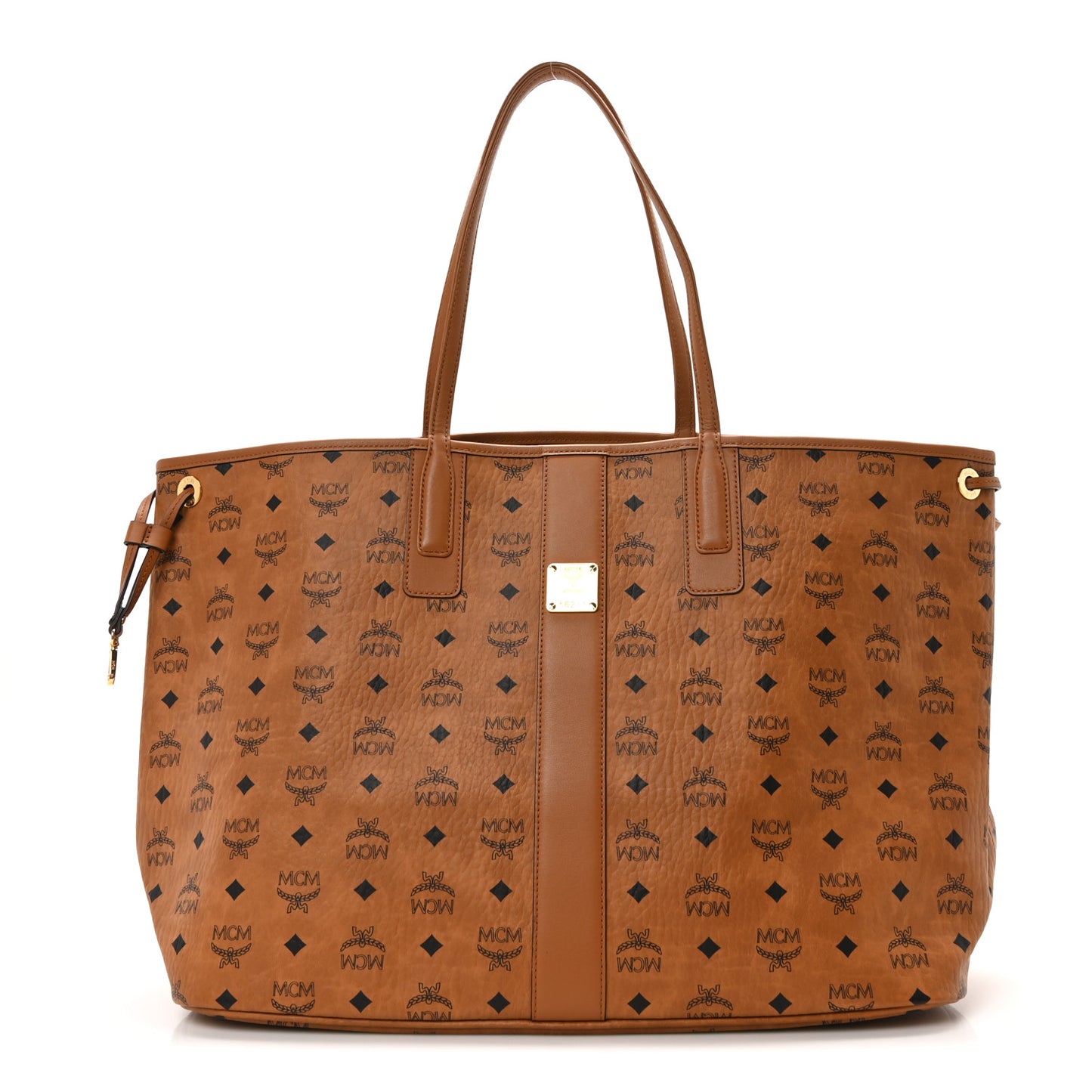 Visetos Large Liz Reversible Shopper Tote Cognac