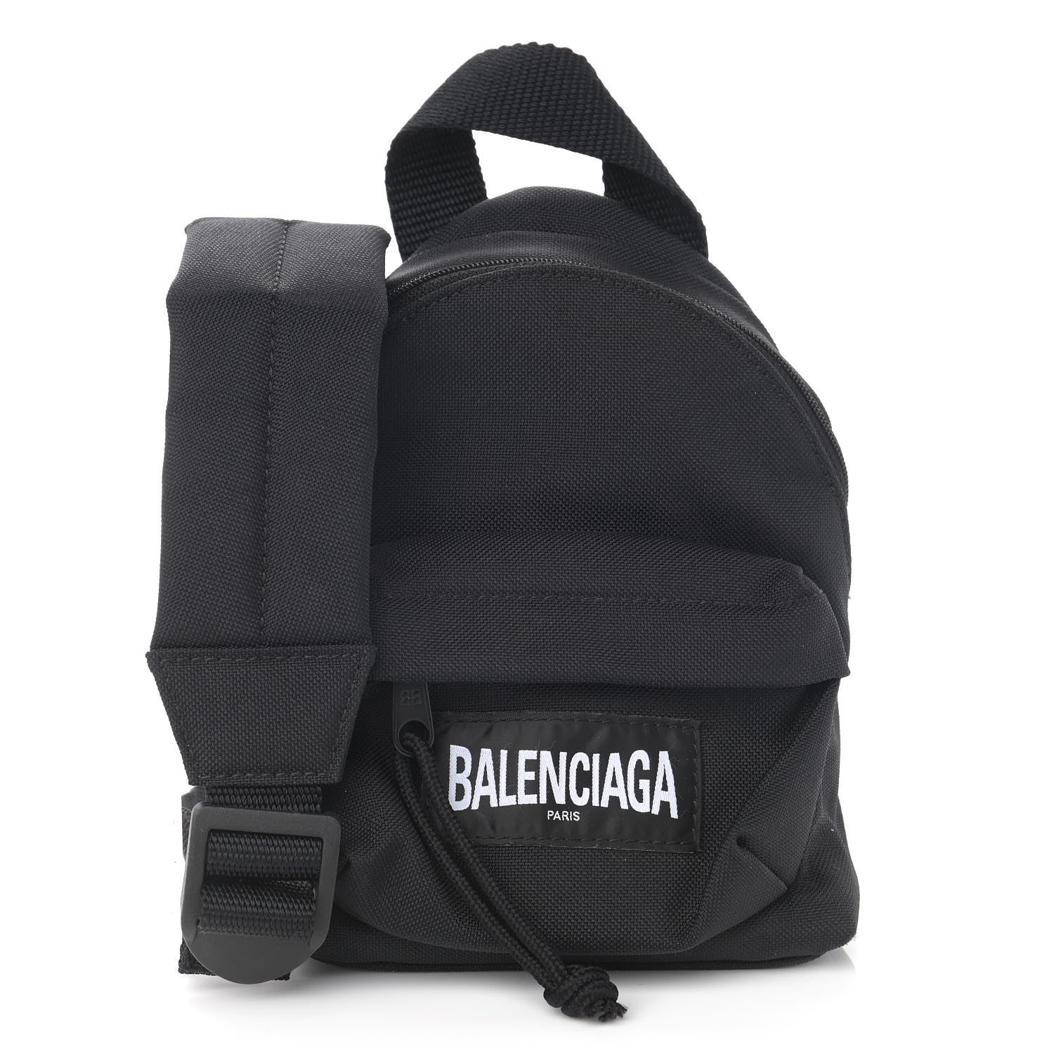 Balenciaga Recycled Casual Nylon Mini Oversized Backpack Black 1 of 9