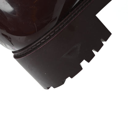 Louis Vuitton Rubber Embossed Monogram Splash Rain Boots 38 Burgundy 8 of 9