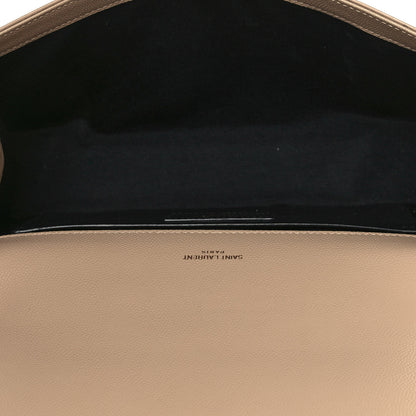 Saint Laurent Grain De Poudre Medium Monogram Kate Satchel Nude Powder 5 of 13