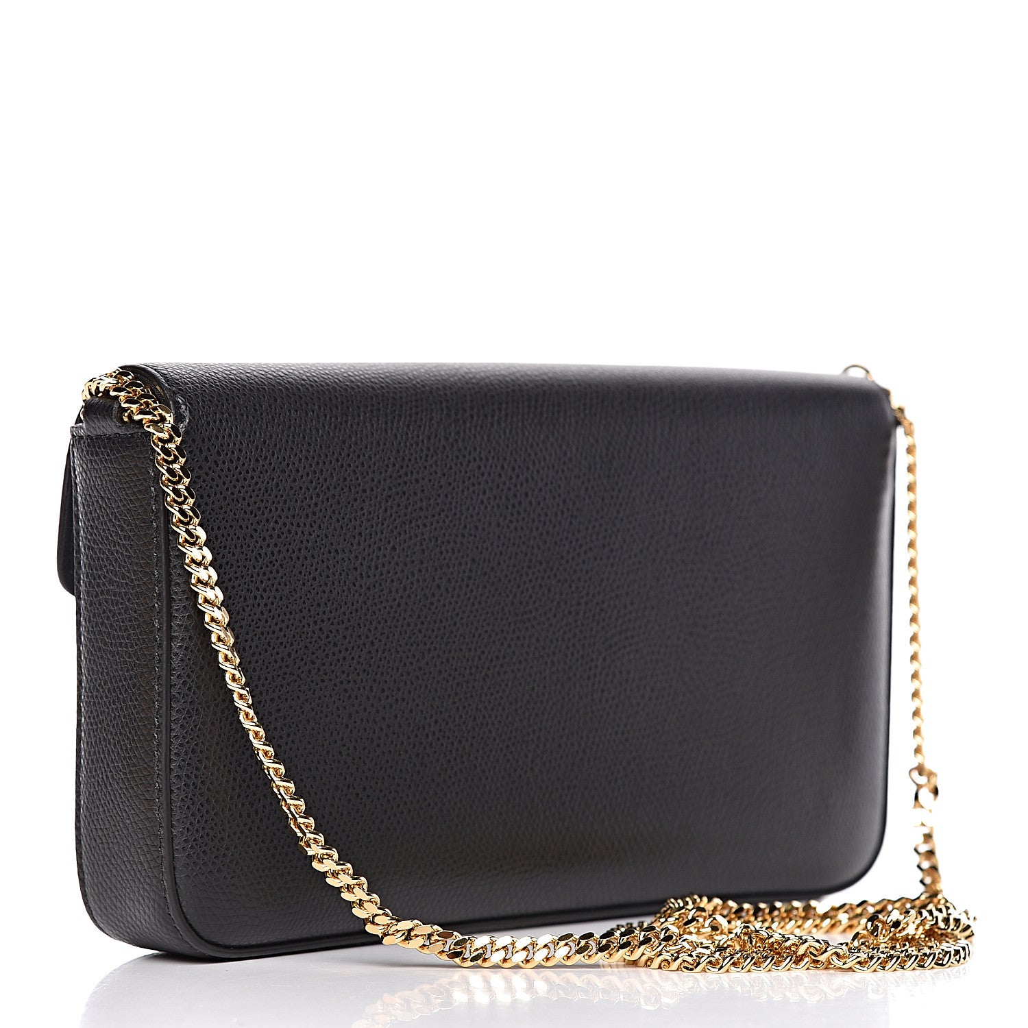 Fendi Vitello Cruise F is Fendi Envelope Wallet on Chain with Pouches Black 3 of 13