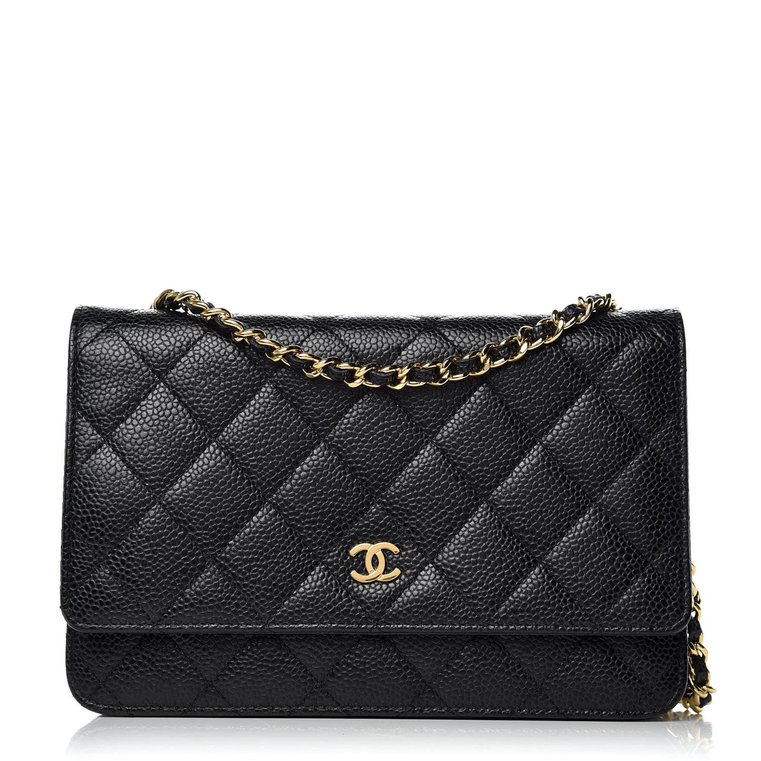 Chanel Caviar Quilted Wallet On Chain WOC Black 1 of 11