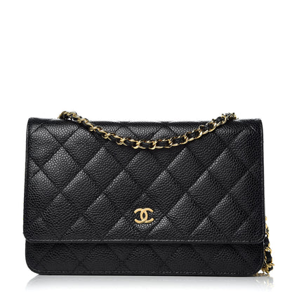 Chanel Caviar Quilted Wallet On Chain WOC Black 1 of 11