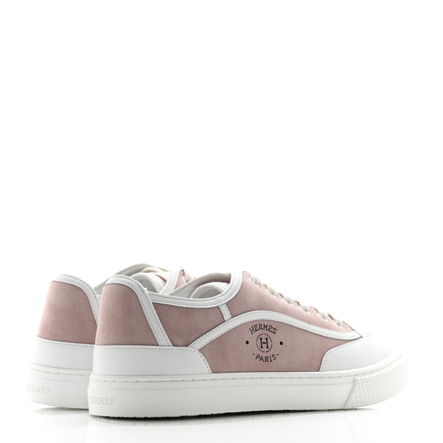 Hermes Suede Get Sneakers 38 Rose Porcelaine 7 of 18
