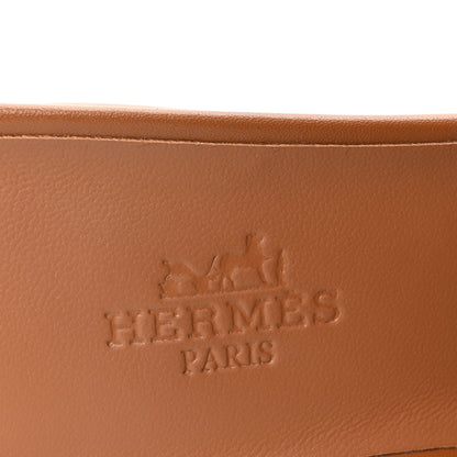 Hermes Raw Edged Calfskin Mona Sandals 36 Naturel 8 of 10