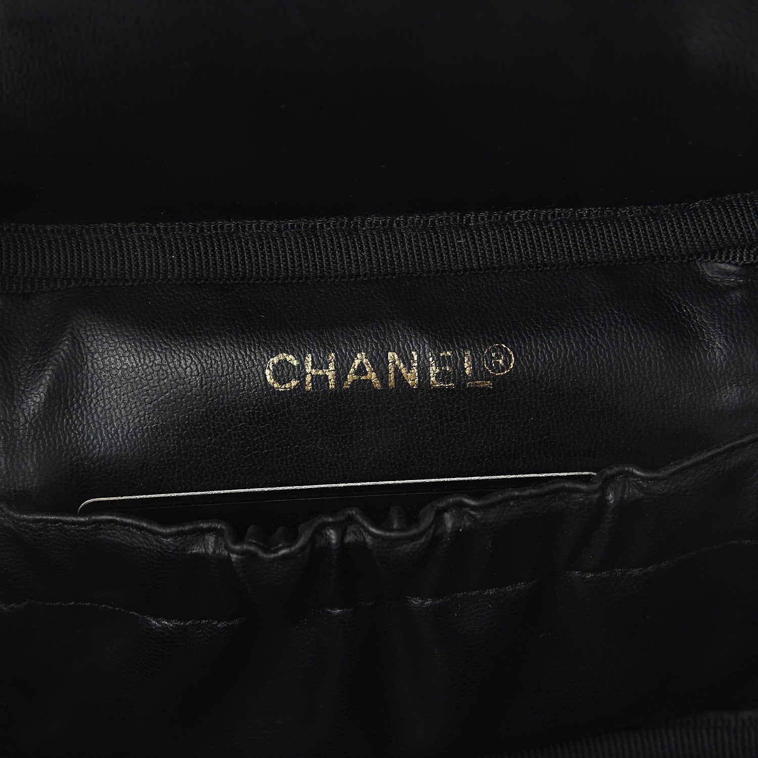 Chanel Caviar Vanity Cosmetic Case Black 5 of 6