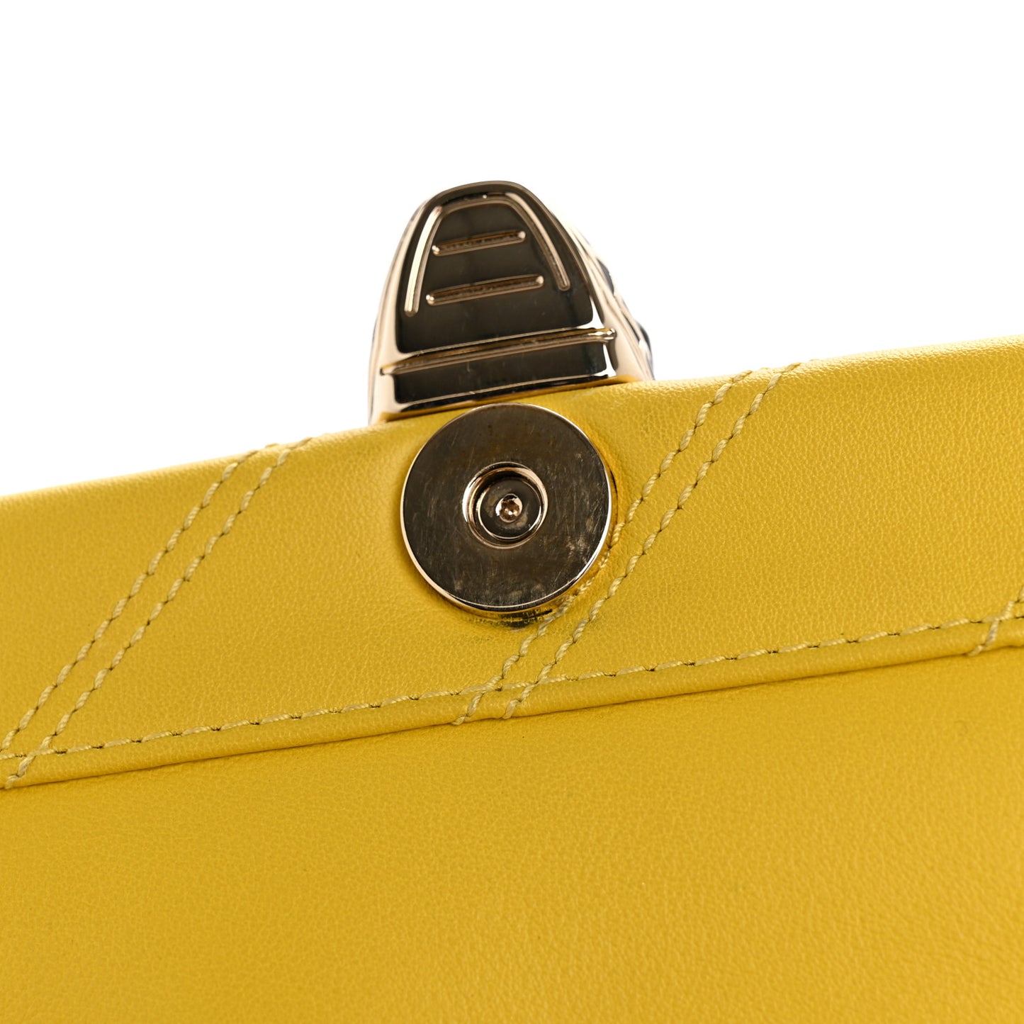 Calfskin Matelasse Small Serpenti Cabochon Shoulder Bag Yellow