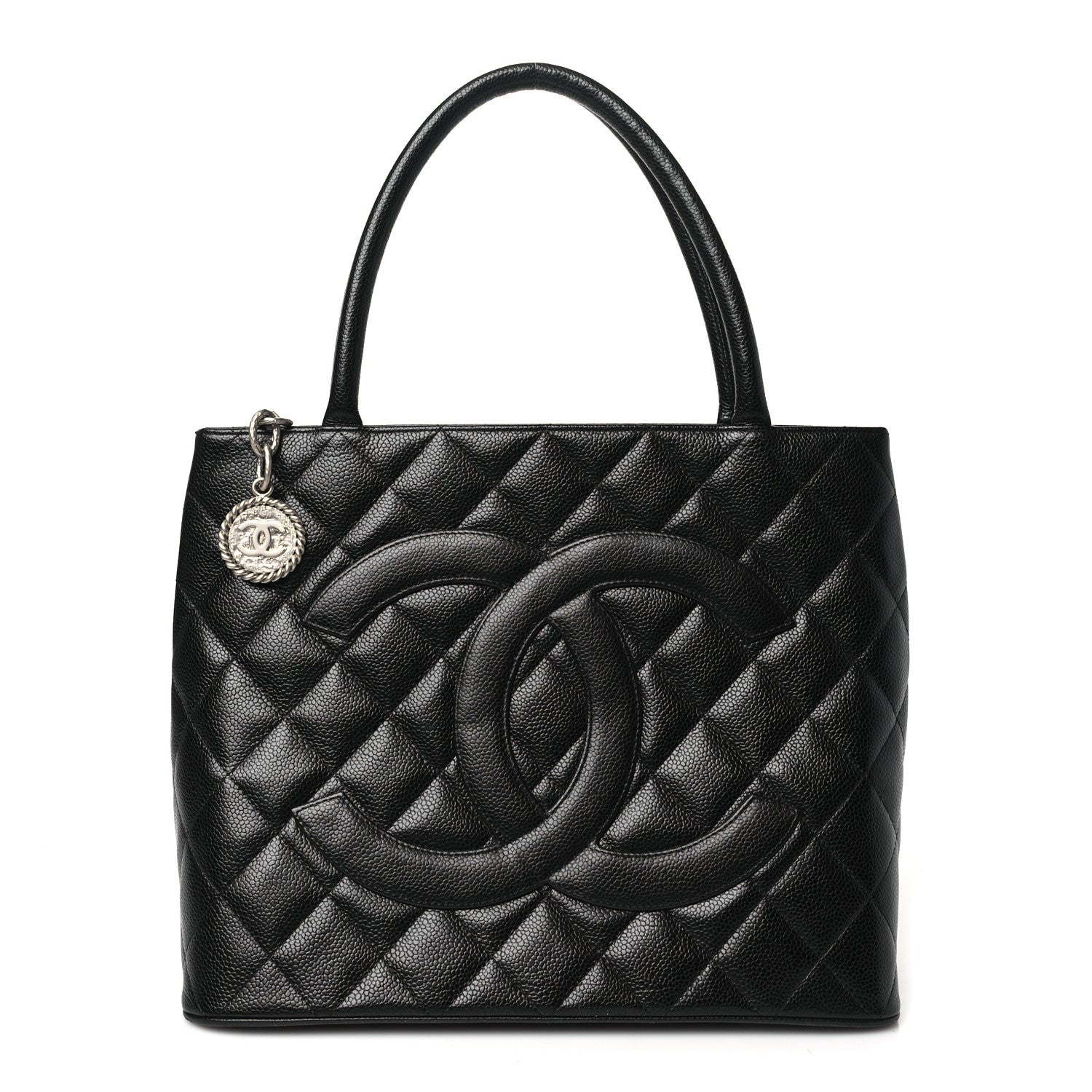 Chanel Caviar Quilted Medallion Tote Black 1 of 9