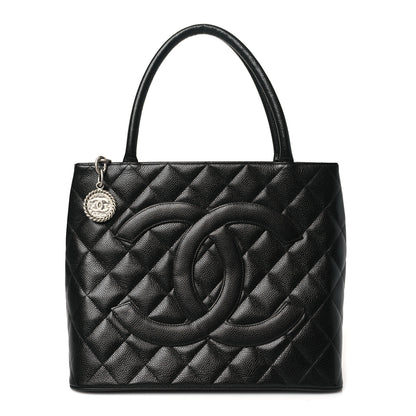 Chanel Caviar Quilted Medallion Tote Black 1 of 9