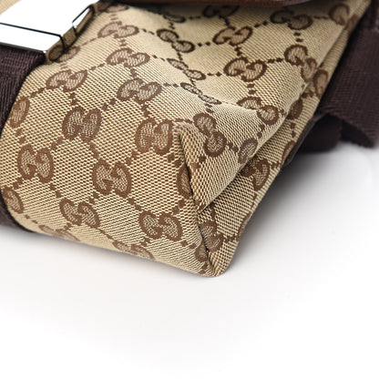 Gucci Monogram Waist Pouch Bag Dark Brown 9 of 10