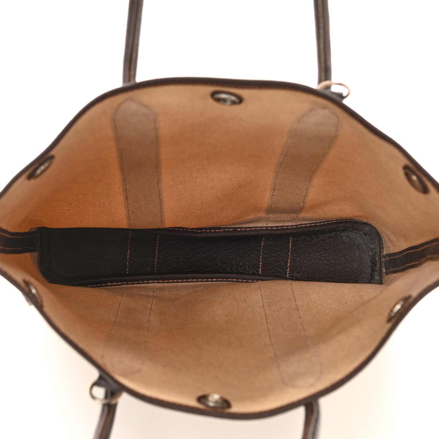 Hermes Buffle Skipper Toile Garden Party Vertical Tote Ebene 5 of 9