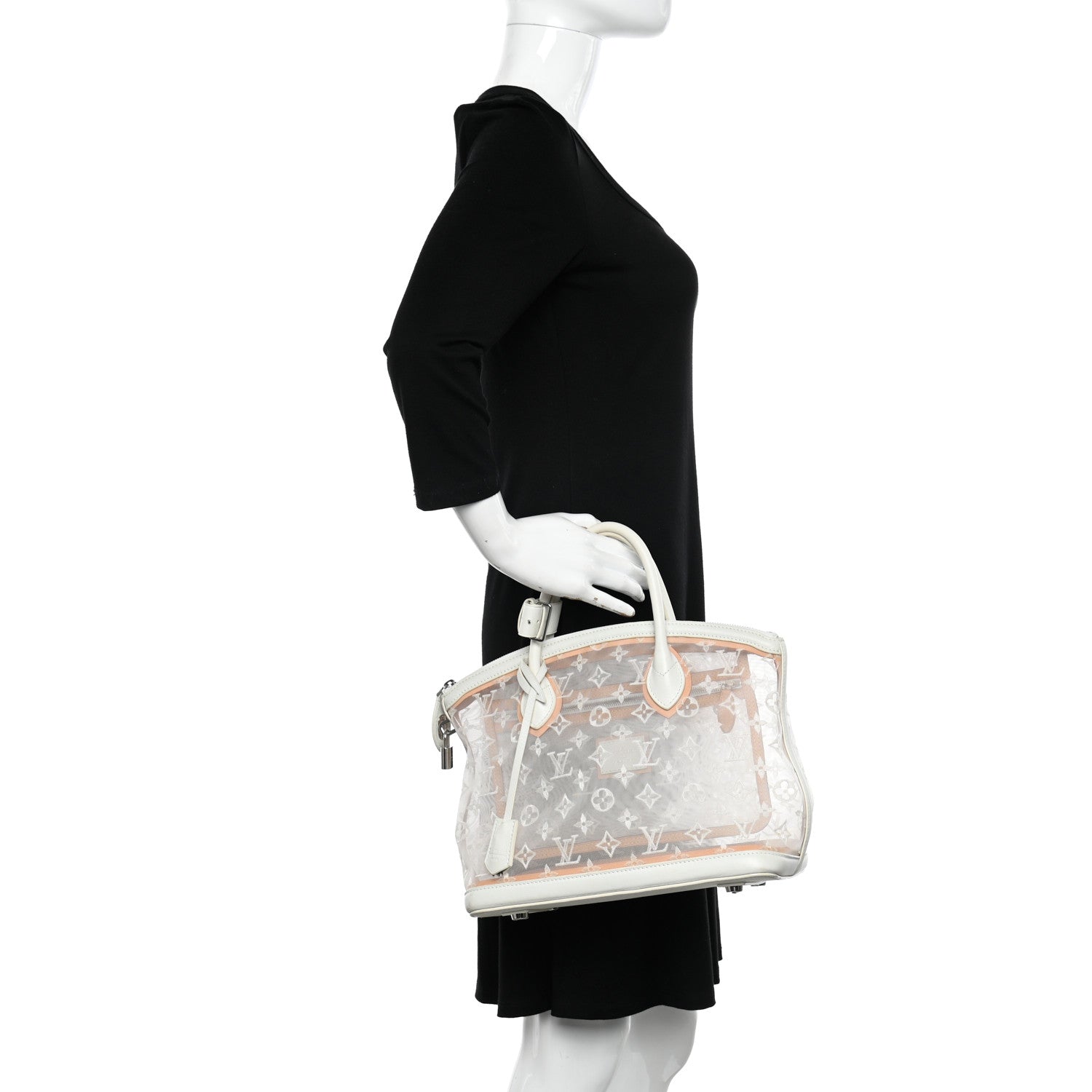 Louis Vuitton Monogram Transparence Lockit White 2 of 18