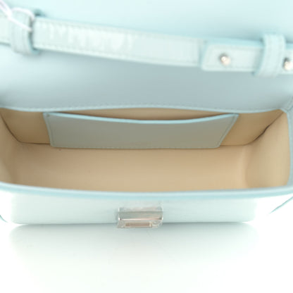 Givenchy Patent Textured Goatskin Mini 4G Crossbody Sky Blue 5 of 11