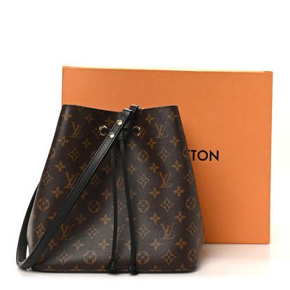 Louis Vuitton Monogram Neonoe MM Black 10 of 10