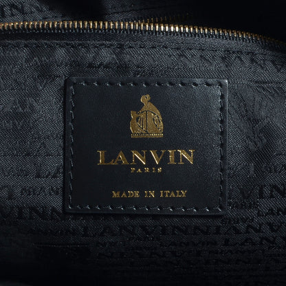 Lanvin Lambskin Quilted Amalia Mini Cabas Black 6 of 9